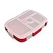Bentgo Kids Prints Tray with Transparent Cover - Reusable, BPA-Free, 5-Compartment Meal Prep Container with Built-In Portion Control for Healthy At-Home Meals and On-the-Go Lunches (Rocket)