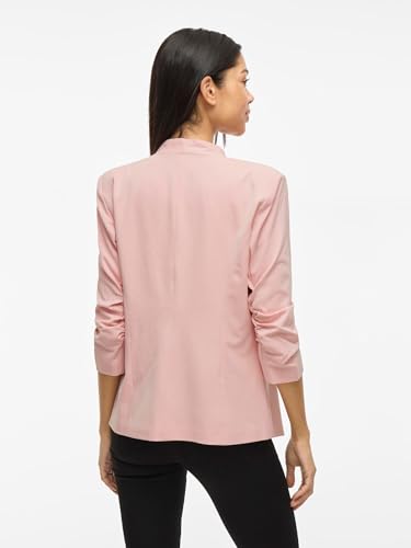 Vila Damen Viher New 3/4 Blazer/Su-noos Blazer, Rosa (Misty Rose) ,S