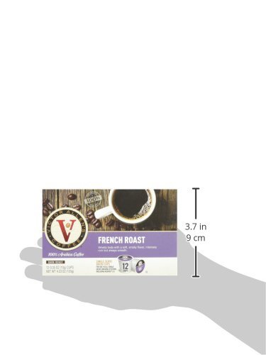 Image of Victor Allen's Coffee 12 Count Single Serve Cups for Keurig K-Cup Brewers (French Roast)