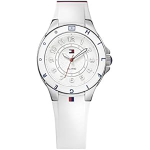 Tommy Hilfiger Women's 1781271 Stainless Steel Watch with White Silicone Band