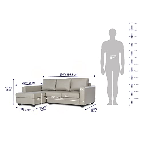 Image of Wakefit Sofa Set | 3 Year Warranty | Sofa 2 Seater, 2 Seater Sofa for Living Room, Wooden Sofa Set, Couch Sofa for Living Room, Sofa for Living Room - Napper(Jindal : Cappuccino)