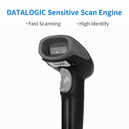 Tharo Usb 2D Qr Usb Barcode Scanner Wired Handheld Bar Code Scanner Reader Black, Fast Scan For Pc Computer Plug & Play (2D Wired) #TOP4