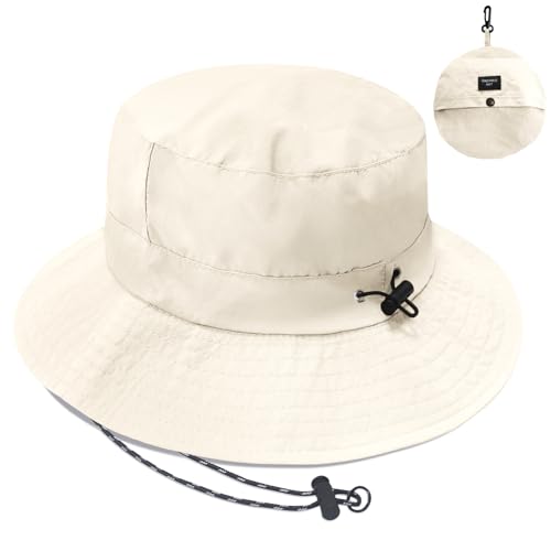 Image of PFFY Waterproof Bucket Hat Rain Quick Dry Hats for Men Women Packable Sun Hat for Fishing Hiking Outdoors