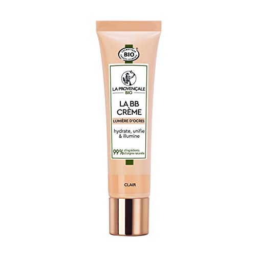 La Provençale Bio - La BB Cream Lumière d'Ocres Certified Organic - Crema hidratante tintada - AOP Provence Organic Olive Oil - Para todo tipo de piel - Color: claro - 30 ml