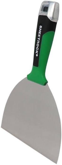 USG Sheetrock Tools 6 Matrix Carbon Steel Drywall Joint Knife, Flexible Carbon Steel Blade, Soft Grip Handle, Tapered Neck, Enlarged Hammer End