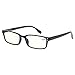 Kerecsen Computer Glasses 2 Pair UV Protection, Anti Blue Rays, Anti Glare and Scratch Resistant Computer Reading Glasses (Black, 1.25, multiplier_x)