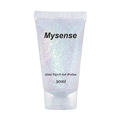 Mysense Clear White Glitter Gel Cover
