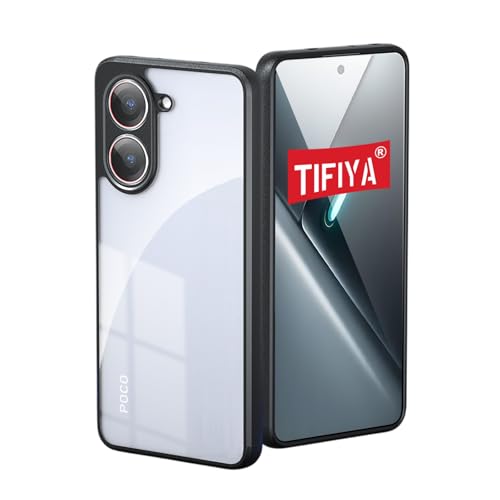 �yTIFIYA�zFor Xiaomi POCO X8 Pro/Redmi Turbo5 �p �P�[�X �N���A TPU+PC�f�� �����h�~ �r�W�l�X/�ʋ�/�V���v�� redmi turbo5 �P�[�X �n�[�h �ϏՌ� �y�� �ϋv�� ���ϖh�~ poco x8 pr