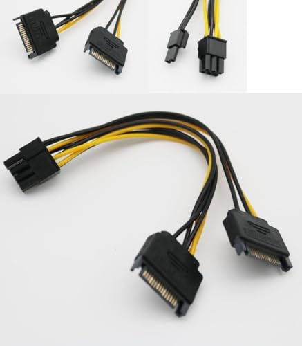 Adaptador cable de alimentación PCIe SATA macho a PCI-E