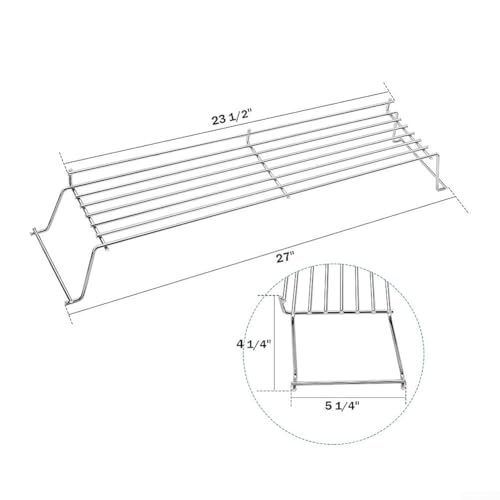 Rejilla de calentamiento Weber Q300 Q320 de acero inoxidable 70x16 cm 6