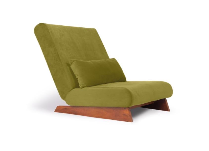 Image of PACIFIC ART & CRAFTS | Recliner Chair | Floor Sofa | Low Seating | Lounger Parent (Sofa Only, Olive Green)