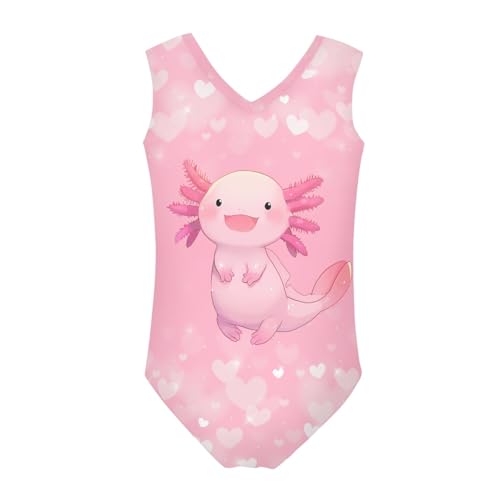 Image of Mumeson Girls One Piece Swimsuits Lightweight V-Neck Swimwear Bathing Suits for Little Girls 3-14 Years