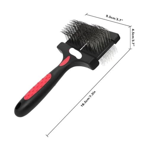 Cepillo de aseo para mascotas que desenreda el pelo largo sin tirones 2