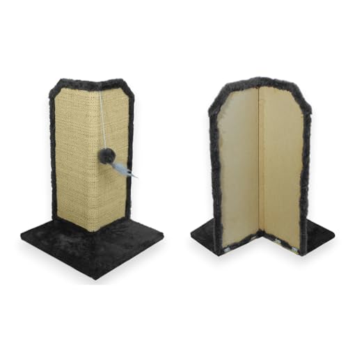 Kit com 2 Arranhador Protetor para Canto de Sofá e Cama Base Externa Cinza