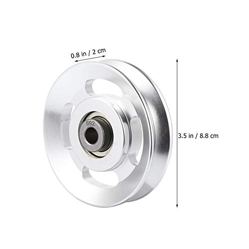 BESPORTBLE Acessórios Liga De Alumínio Polia Roda Ab Rolo Roda de Exercício para Exercício de Treino