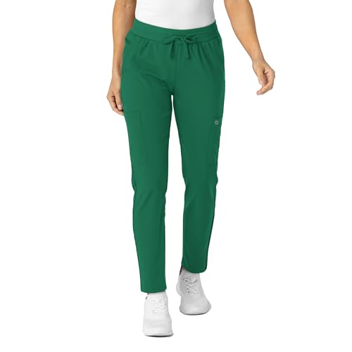 Image of Wink W123 Women's Flex-n-Reach Track Scrub Pant, Black, Large Petite