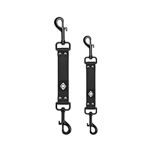Waterproof Prong Collar Backup 2 Pack Double Ended Backup Safety Clip for Prong Collar Dog Harness Collar Connector