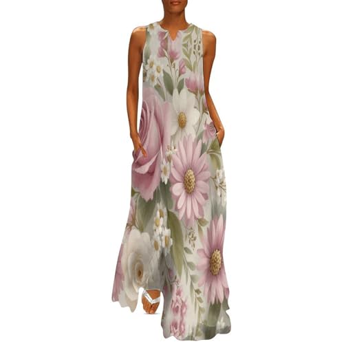 Robe beige roses romantiques pour raviver la nostalgie d'un été bohème et chic