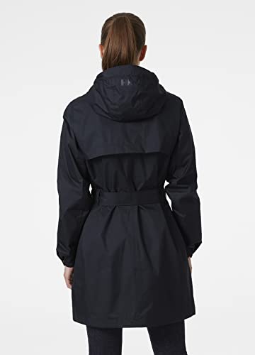 Helly-Hansen Women's Standard Lyness Ii Waterproof Rain Coat With Hood, 598 Navy, Large #TOP3