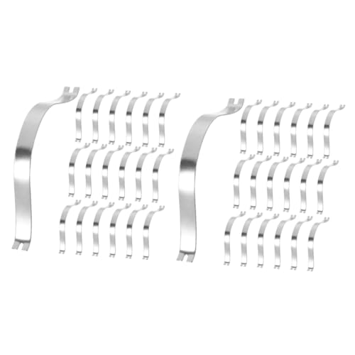 Image of Unomor 200pcs Aluminum Alloy Spring Clips for Picture Frames Replacement Baking Spring Clips for Wall Hanging Art Picture Hangers and Crafting Tools for Easy Installation