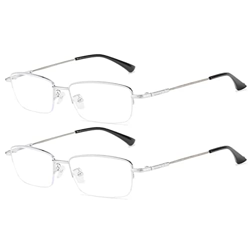 Image of 2 Pack Computer Myopia Glasses Blue Light Blocking Distance Glasses Lightweight Nearsighted Glasses