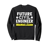 Futuro Ingegnere Civile Uomini Ragazzi Ingegneria Regali Stu Felpa...