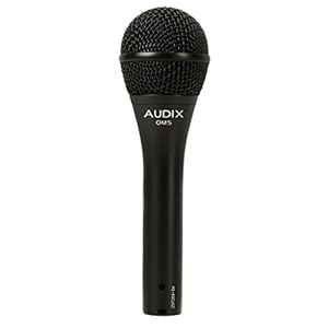 Audix OM5 Hypercardioid Handheld Dynamic Vocal Microphone for Stage Singers – Black
