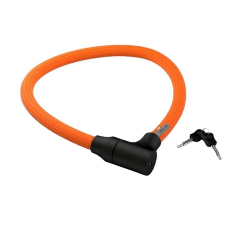 Texlock Orbit Kevlar Diebstahlsicherung mit Schlüssel, gewebt, 100 cm – Orange