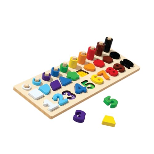 Tabuleiro Sensorial Montessori Brinquedo Encaixe Madeira