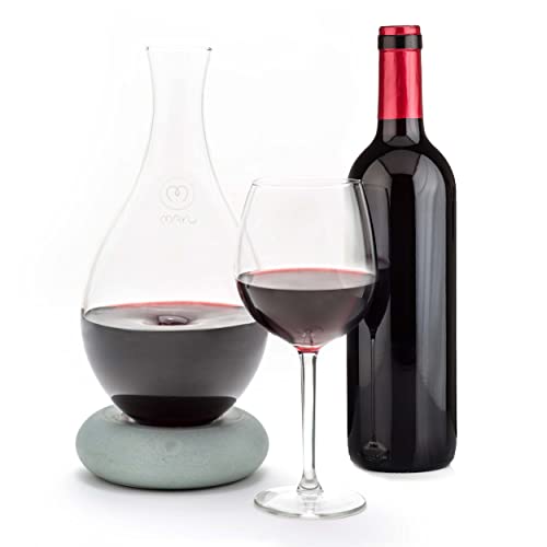 Mayu Glass Wine Aerator Decanter Pitcher - Swirling Wine Decanter, Aerator Wine Glass - Red Wine Aerator/Red Wine Decanter, At Home Wine Decanters - Sensor Technology Wine Decanter With Aerator - 1.5L #TOP2