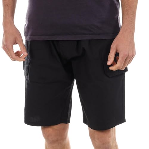 Teddy Smith S- Sully Cargo Bermudas Hombre, Gris Oscuro, S