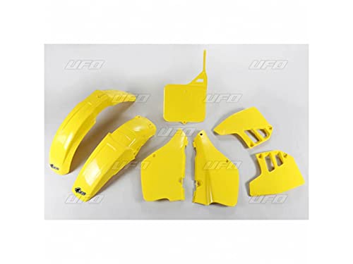 Kit plastique RM250 jaune UFO carénage moto cross Suzuki