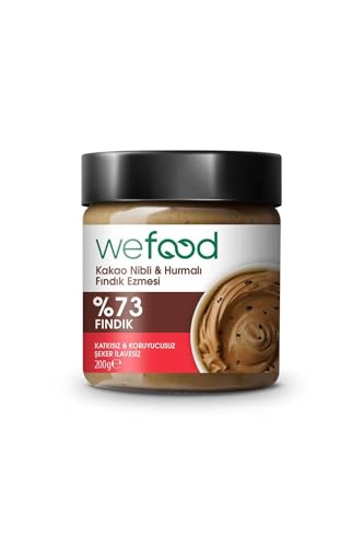 Wefood Kakao Nibli Hurmalı Fındık Ezmesi 200g