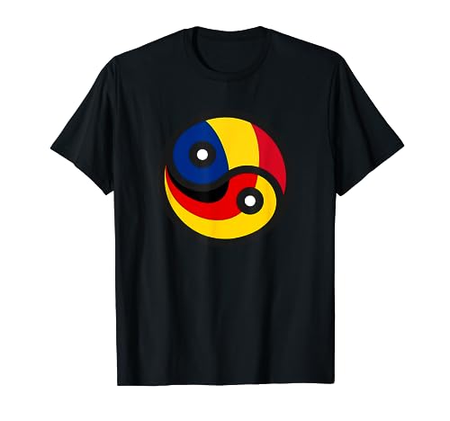 Alemania y Rumanía – Bandera de Alemania y Rumanía. Camiseta
