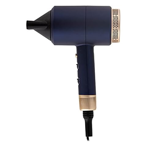 Carmen C81065BC Twilight Lightweight Professional Hair Dryer with 3 Heat/2 Speed Settings, Cool Shot Function, 1800W, Blue and Champagne Cover