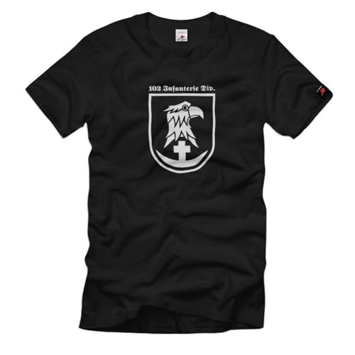 T-shirt Infanterie Division Wh InfDiv102 noir XXXXL : finis les hauts trop courts