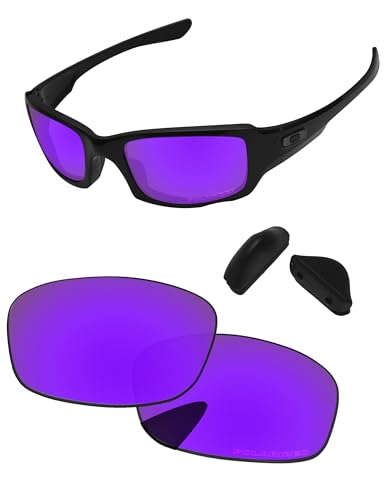 Image of Replacement Lenses & Nose Pads for Oakley Fives Squared(4+1) OO9238 54mm - Precise Fit, UV Block, Impact Resistant