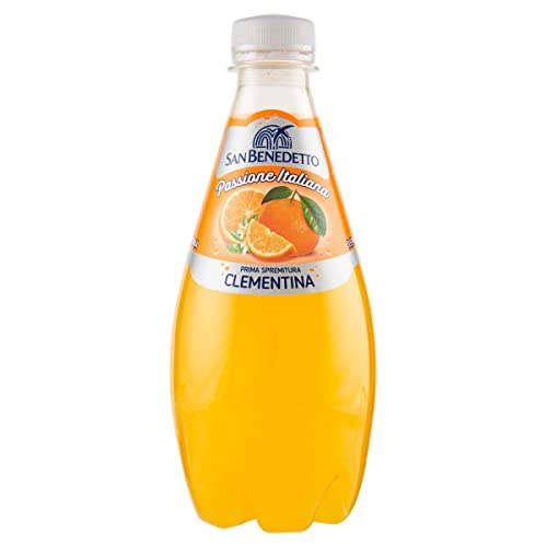 San Benedetto Prima Spremitura Clementina Passione Italiana PET 40 cl Soda 100% Bebida italiana gaseosa naranja limonada