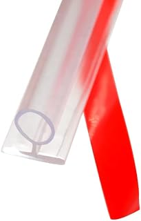 Gordon Glass® Clear Vinyl Bulb-Type Seal with Pre-Applied Self-Adhesive Backing for Frameless Shower Doors - 73" Long