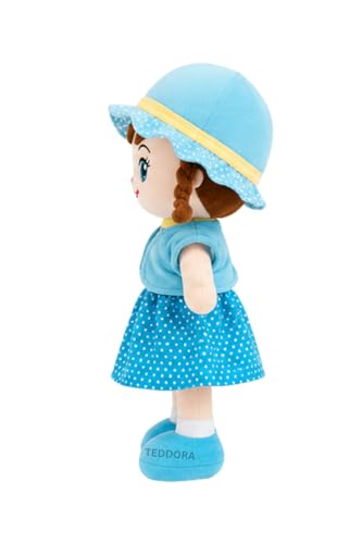 Image of Winky Doll Soft Toy for Girls Boys Kids,Sky Blue,Rag Dolls,Cute Plush Stuffed Baby Teddy Gift Birthday, 40cm