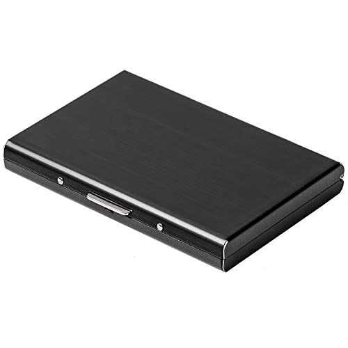 RFID-Blockierender Kreditkartenhalter, aus bestem Metall/Edelstahl, für Männer und Frauen Cover