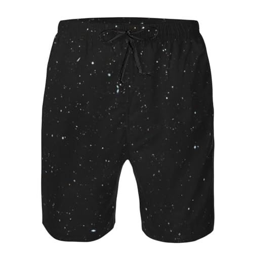 Ogniwo Black Glitter Mens Shorts Casual Drawstring Inseam Shorts Stretch Summer Beach Wear4
