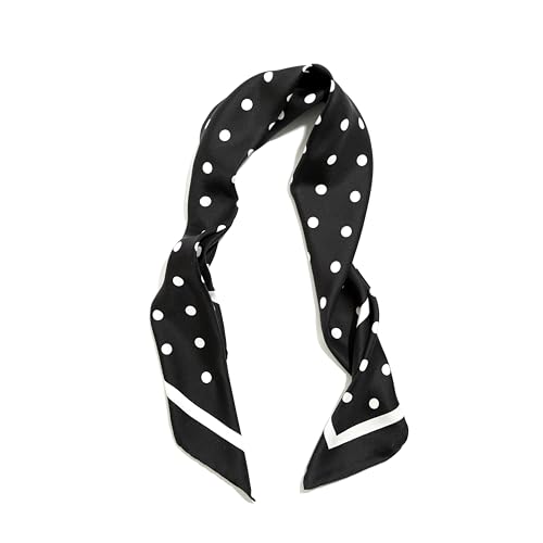 Ladies' 100% Silk Twill Large Square Scarf 35" x 35" 89cm Elegant Polka Dot Fashion Scarf for Women Versatile Hair, Head Wrap3