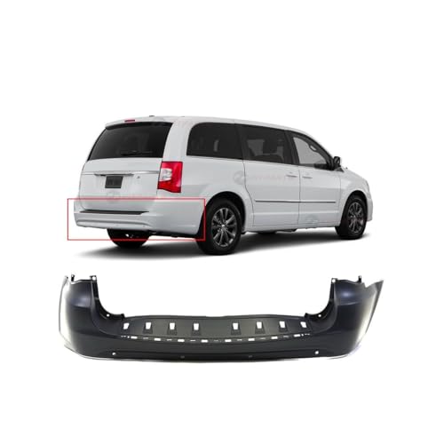 Image of FitParts For Chrysler Town & Country 2011-2016 Rear Bumper Cover | Primed, Ready to Paint, OEM 68125727AB, CH1100957