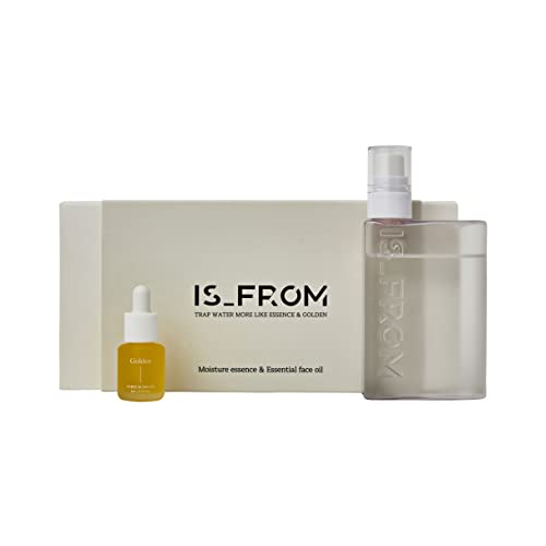 IS_FROM isfrom Oil Blend Facial Mist Trap Water GOLDEN for Nourishment 3.2oz l Vegan Facial Oil Mist for Dry Skin