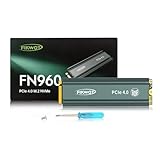 FN960 512GB M.2 NVMe SSD PCIe Gen4 x4 2280 Internal Solid State Drive with Heatsink, Up to 4,800MB/s, Dynamic SLC Cache, Compatible with PS5 Internal SSD