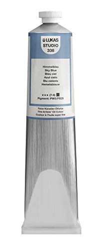 Peinture à l'huile Bleu ciel tube 200 ml LUKAS STUDIO beaux-arts