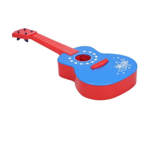 ibasenice 1 Pieza Guitarra de Juguete Instrumentos Musicales Infantiles Instrumentos Musicales para Juguetes Ukelele para Juguete de Guitarra para el plastico Blue