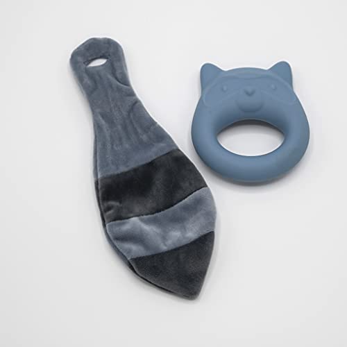 Mary Meyer Leika Silicone Baby Teething Toy, 9-Inches, Little Raccoon #TOP4