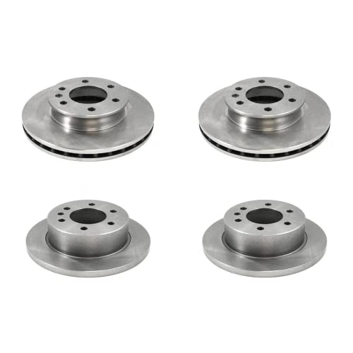 4PCS Front Rear Rotors Brake Rotors Automotive Replacement Brake Rotors ...